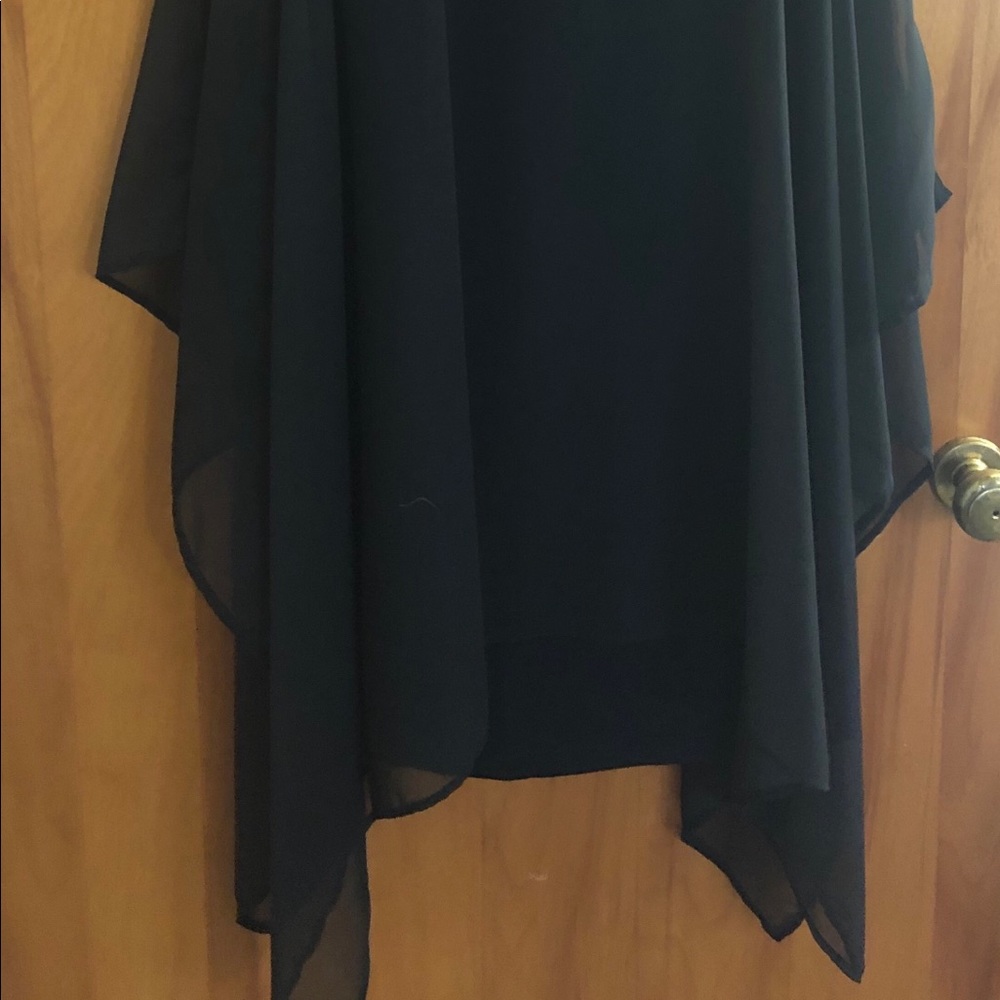 Religion black tank with flow cover